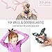 Hair Scrunchies for Women, WEST BAY 20Pcs Scrunchies for Hair Velvet Silk Satin Chiffon Hair Scarves Elastic Ties Bands Ropes Cute Bunny Ear Red Pink Gold Sliver Yellow Ponytail Holder for Women Girl