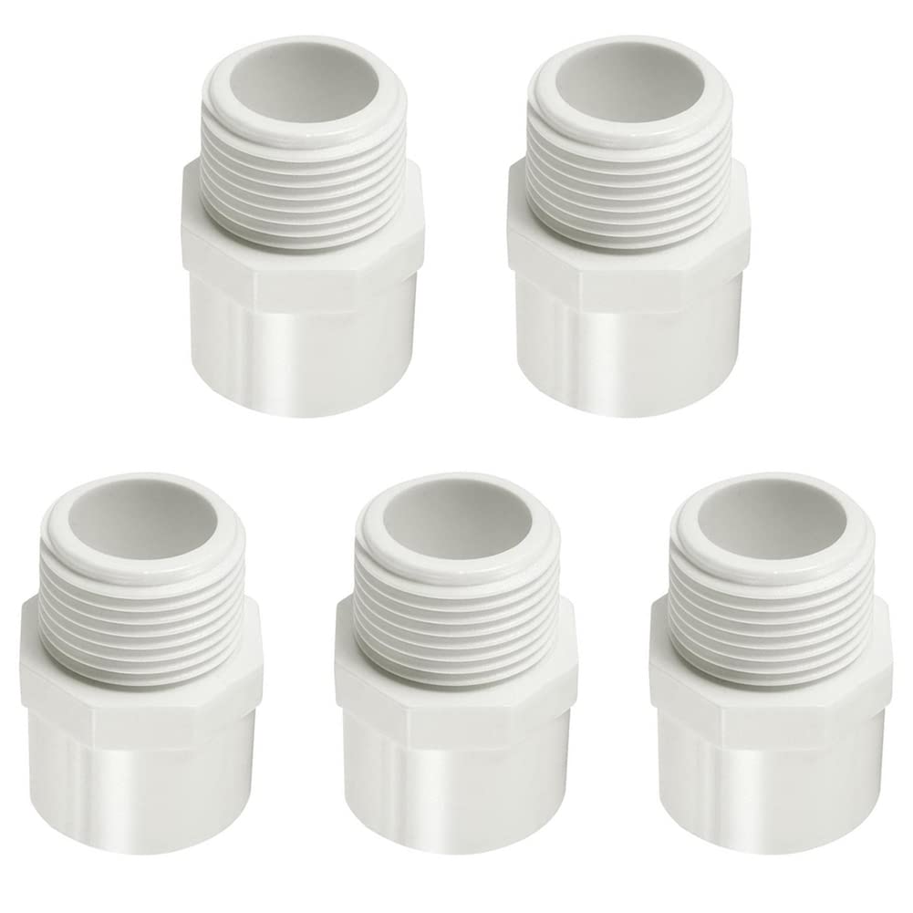 Fitvell 1-1/4" PVC Pipe Fitting Adapter Connector