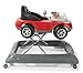 Storkcraft Mini-Speedster Activity Walker Red Interactive Walker with Realistic Driving Experience, Adjustable Seat Pad, Folds for Easy Storage