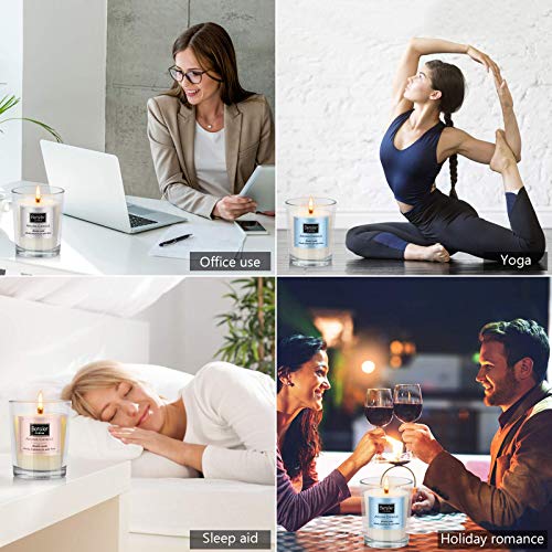 Bersiler Aromatherapy Candles, Scented Candles Gift for Women Birthdate Soy Wax Candle 3 Pcs X 4.5 OZ Mother\'s Day Anniversary ：Blue Water