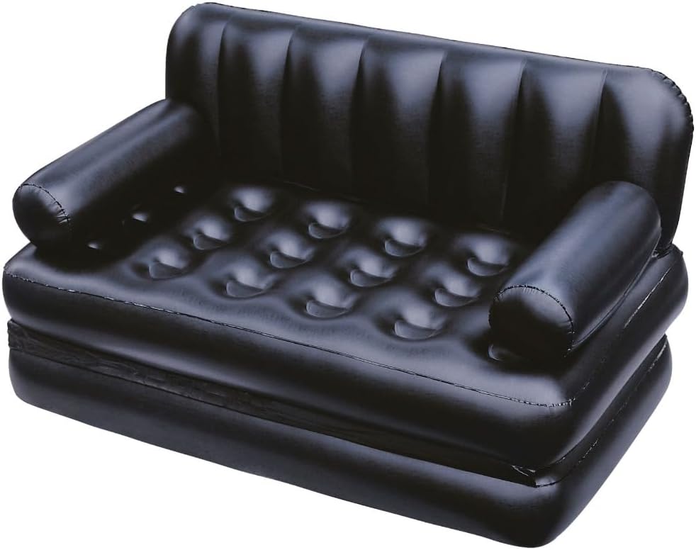 Bestway Pavillo 75054-17 5-in-1 Double Air Bed Couch Black 188 x 152 cm