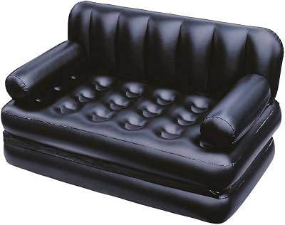 Bestway Pavillo 75054-17 5-in-1 Double Air Bed Couch Black 188 x 152 cm