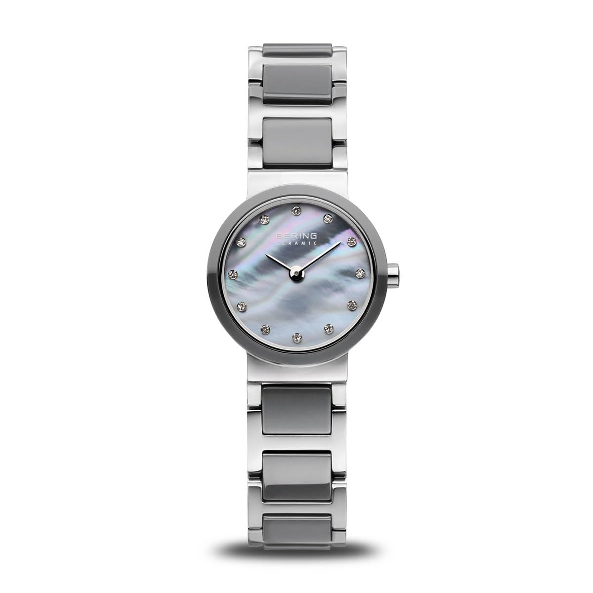BERING Women Analog Quartz ceramic collection Watch with stainless steel/Ceramic Strap and Sapphire Crystal 10725-789