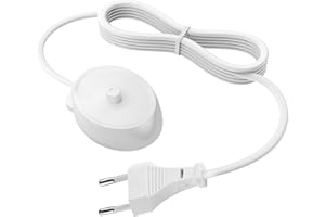 Zuikn Electric Toothbrush Charger Base for Braun Oral B iO Series 3 4 5 6, Pro 1000/3000/5000/7000/7500/Genius -220V/240V Portable Inductive Model 3757 Replacement - European Travel White EU Plug