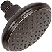 Shower Head Water Saver Black - The 4 Inch High Flow Wall Mount Bathroom Showerhead Nozzle For Low Water Pressure Showers, 2.5 GPM - Oil-Rubbed Bronze