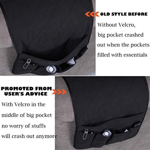 Teniux Non-Slip Couch Sofa Chair Armrest Organizer with 5 Pockets Armchair Caddy for Smart Phone, Bo - //coolthings.us