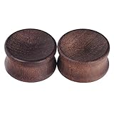 2pcs Concavity Wooden Ear Gauges Ear Plugs Expander Tunnels Ear Piercing Jewelry 00g(10mm)