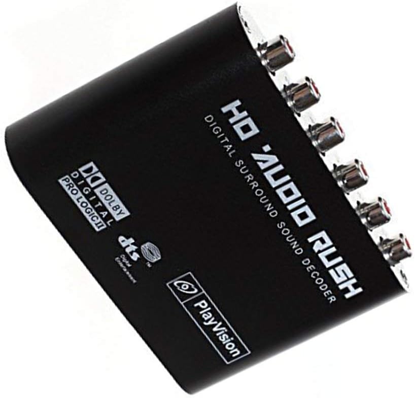 CHerish 5.1 Audio Decoder SPDIF Coaxial to RCA DTS AC3 Digital to 5.1 Amplifier Analog Converter for DVD Player Easy to Connect