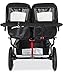 BOB Gear Revolution Pro Duallie Jogging Stroller - Up to 100 pounds - UPF 50Plus Canopy - Easy Fold - Adjustable Handlebar with Hand Brake, Black