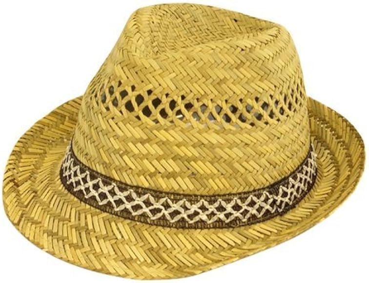 mens straw trilby hats uk