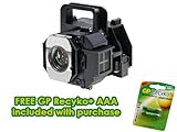 Epson PowerLite Home Cinema 8350 Projector Lamp Replacement - Premium DS Miller Projector Lamp with FREE GP Recyko AAA Rechargeable Batteries