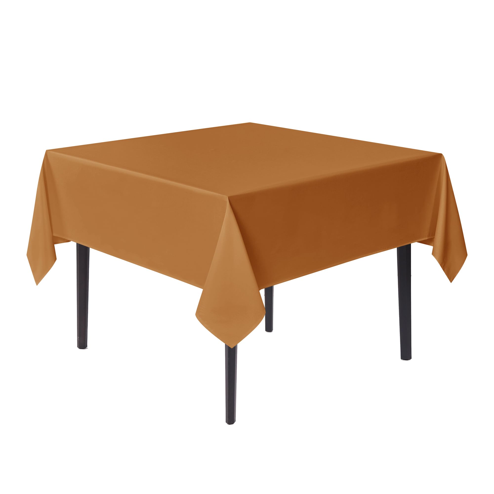 Photo 1 of sancua Small Square Tablecloths 36x36 Inch Bronze - Fall Table Cloth for Square or Round Tables, Washable Polyester Fabric Table Cover for Thanksgiving Nightstand End Bedside Tables
