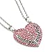 OliaDesign® Mother Daughter Pink Pendant Necklace Mother's Day Gift for Mom