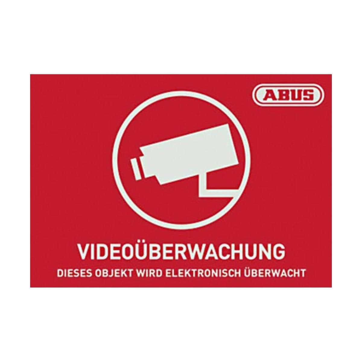 ABUS Surveillance Acc Warning Stickers CCTV Logo, 148 x 105 mm, AU1420