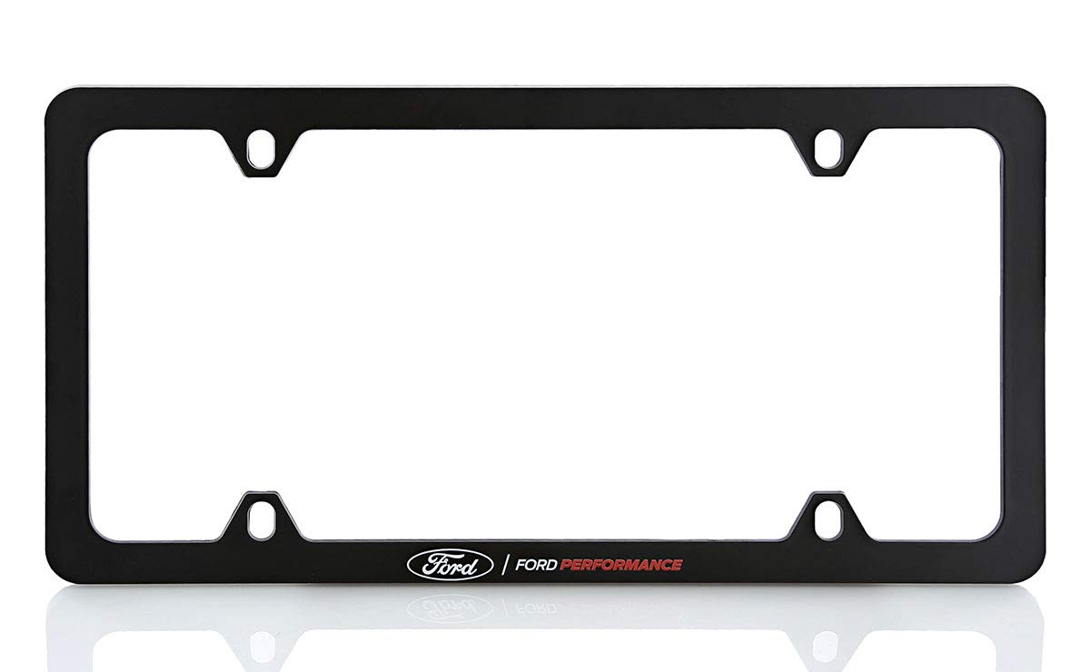 Photo 1 of Ford Performance UV Printed Black Plastic Thin Rim License Plate Frame Holder 4 Hole