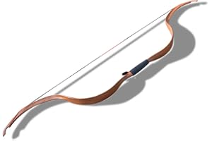 Archery Traditional Recurve Bow 20lbs Right Handed Handmade Horsebow Mongolian Style Long Bow for Outdoor Practice Target Hun