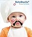 Funny Baby Pacifier Cute Kissable Mustache Pacifier For Babies and Toddlers Unisex - BPA Free Latex Free made With High Quality Silicone - Professional Black - By BabyStache