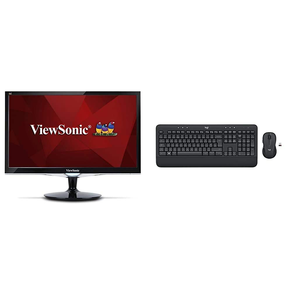 ViewSonic VX2252MH 22 Inch 2ms 75Hz 1080p Gaming Monitor with HDMI DVI and VGA Inputs, Black & Logit