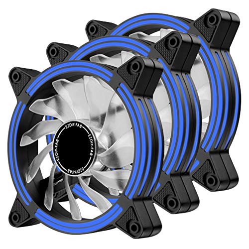 EZDIY-FAB-Ventilador-LED-de-120-mmVentilador-de-Caja-de-Doble-Marco-LED-para-Cajas-de-PCsilencioso-de-Alto-Flujo-de-Aireenfriadores-de-CPU-y-radiadoresAzul-3-Pin-3-Pack