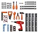 Playkidiz Construction Workbench for Kids Portable Boys & Girls Toy Playset includes Working Electric Power Drill, Travel Carry Case & 45+ Tools & Accessories to Build a Realistic Workbench Ages 3+