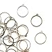 JETEHO 30pcs 3 Colors 25mm Round Open Back Bezel Pendant for Pressed Flower, Resin, Polymer - Zinc Alloy Open Back Frame with 1 Loop, Rose Gold&Silver&Bronze