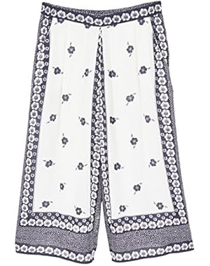 Mango Women's Floral Crop Trousers