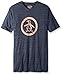Original Penguin Men's Big-Tall Triblend Distressed Circle Logo T-Shirt