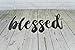 Blessed Small Size Raw Steel Unpainted Word Art