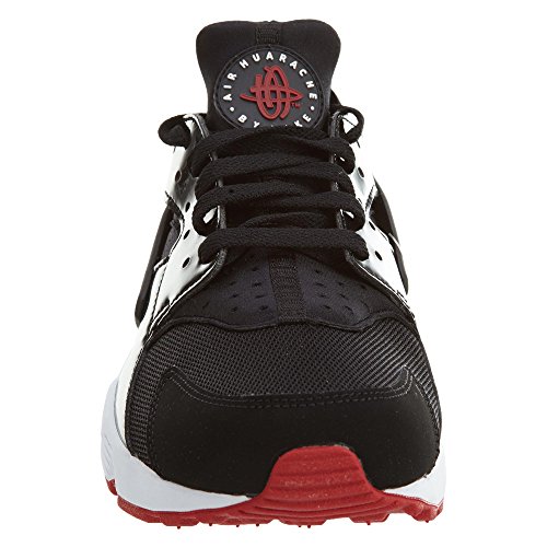 black and red huaraches mens