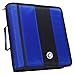 Case-It Classic O-Ring Zipper Binder, Blue, 2 Inches