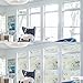 rabbitgoo Window Privacy Film, Decorative Rainbow Window Film, Static Cling Prism Stained Glass Sticker, Anti-UV Front Door Glass Covering for Home, 23 x 78.7 inches