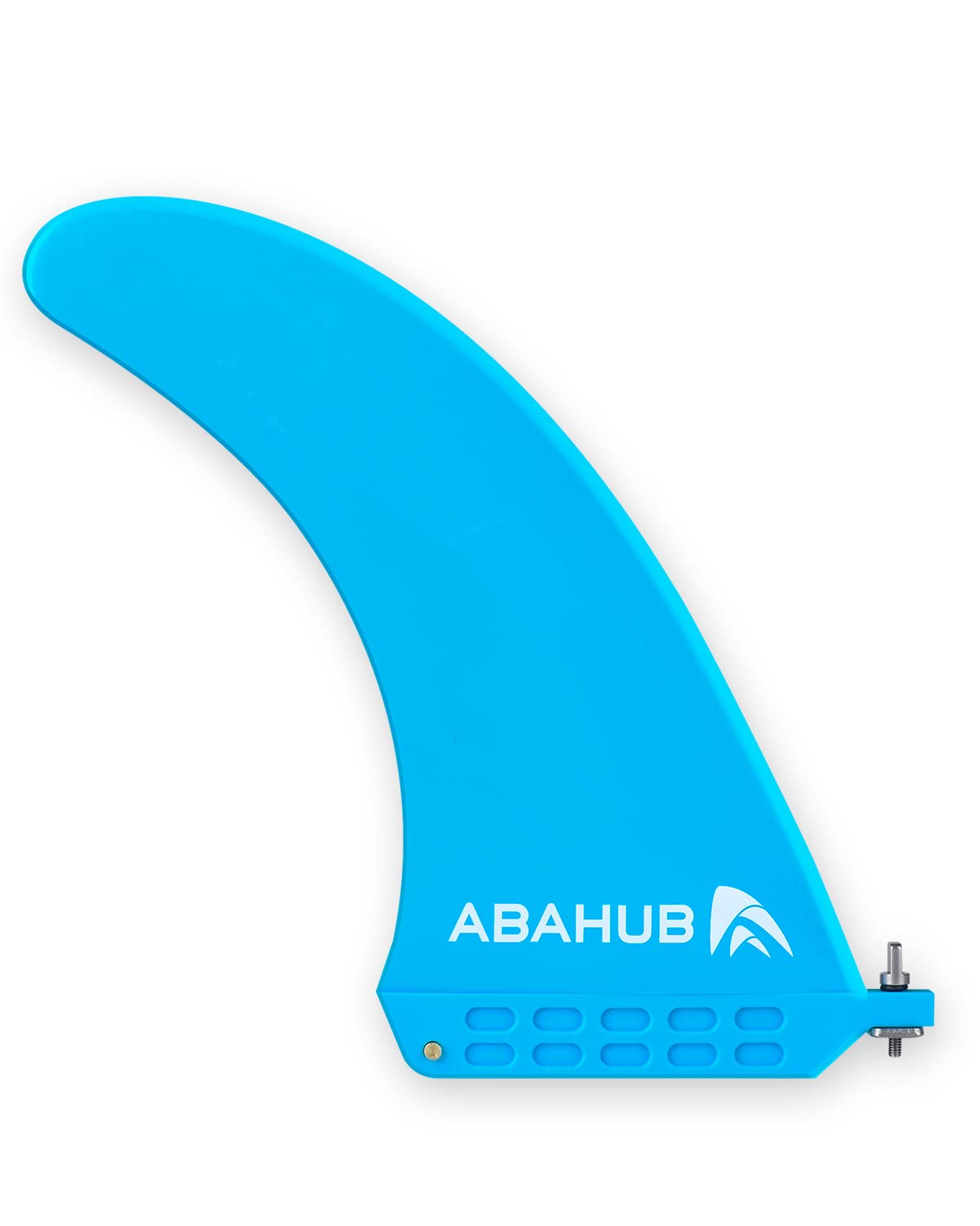 8'' SUP Single Center Fin with 1 No Tool Fin Screw, Fiberglass Reinforeced 8 inch SUP Replacement Fins for Surfboard, Stand-up Paddle Board, Longboard, Black/Blue/White
