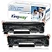 Kingway Compatible 83X CF283X Toner Cartridge for Laserjet Pro M201dw M201n M225dw M225dn Printer High Yield 2,200 Pages (Black, 2 Pack)