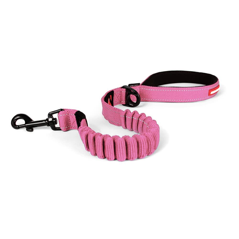 EZYDOG Zero Shock Dog Lead | Zero Shock Technology, Shock-Absorbing, 0.6m, Small, Medium & Large Dogs, Comfortable Padded Handle, Traffic Control, 25 inches (Pink)