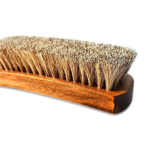 Professional Horse Hair Brush - Downtown Shoe Supply 7" - Thumbnail 7