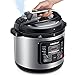 GoWISE USA GW22703 12-in-1 Multifunctional Electric Pressure Cooker with Measuring Cup, Spoon, and Stainless-Steel Steam Rack and Basket, 6-QT