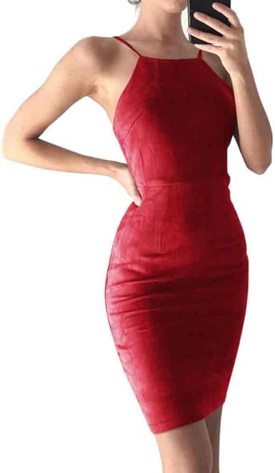 red bodycon dress amazon