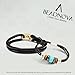 BEADNOVA Genuine Round Leather Cord Black Leather Strips for Jewelry Making Bracelet Necklace Beading (11 Yards,1.0mm)