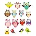 PARLAIM 0043 Owl and Bird Animal Wall Stickers,Peel and Stick Removable Wall Decals for Kids Nursery Bedroom Living Room