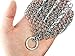 Best Value Cast Iron Cleaner Set With 5 Items: Scrub Brush + 2 Pan Scrapers + Silicone Pan Handle + Cast Iron Chainmail Cleaning Net That Will Help To Keep Your Cast Irons, Pots & Pans Super Clean