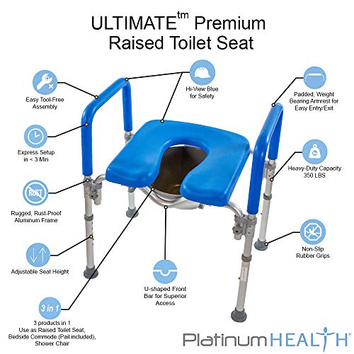 5 UltimateTM+Comfortable+Armrests+Adjustable+Elongated
