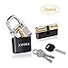 Xinrui 2 in 1 Practice Lock Set, Transparent Cutaway Practice Tools for Locksmith