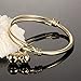 Fashion Gold Plated Small Bells Charms Bracelet Bangle For Unisex Baby Children Cute Gift Length Adjustable 4.7