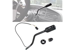 COOL STAR Transmission Gear Shifter Lever Set with Overdrive Shift Button and Cap Compatible with Ford Bronco F-150 F-250 F-350 F53 F59 1992-1997 Replaces F4TZ-7210-B F4TZ7210B F2TZ-7210-F