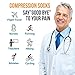 Compression Socks (3/6/7 Pairs),15-20 mmHg is Best Athletic & Medical for Men & Women, Running, Flight, Travel, Nurses