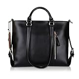 Kattee Genuine Leather Tote Bag for Women, Hobo Purses and Handbags Shoulder Work Carry Bags