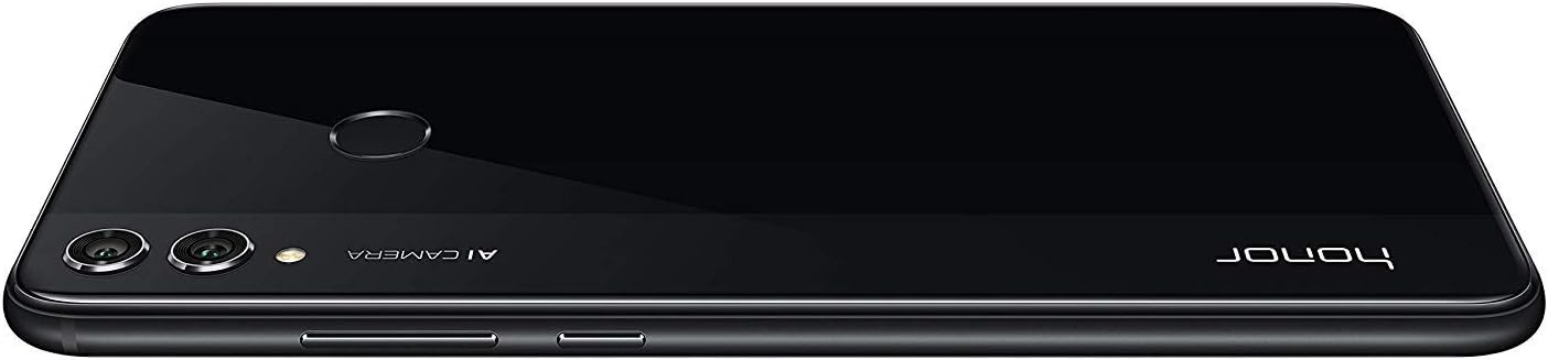 Huawei Honor 8X (64GB + 4GB RAM) 6.5" HD 4G LTE GSM Factory Unlocked Smartphone - International Version No Warranty JSN-L23 (Black)