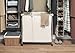 Whitmor 3 Section Rolling Supreme Laundry Sorter with Removable Canvas Bags
