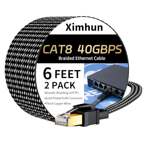 Ethernet Cable 6 FT 2 Pack