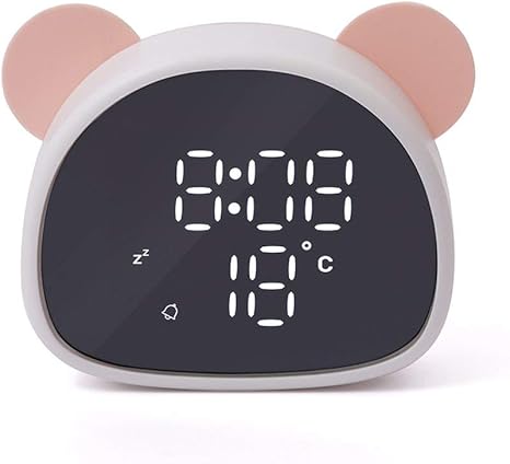 Amazon パンダミラー目覚まし時計かわいいオフィスデスクトップデコレーション時計マルチボイスコントロール機能録音ホワイトメイクミラー 置き時計 掛け時計 オンライン通販